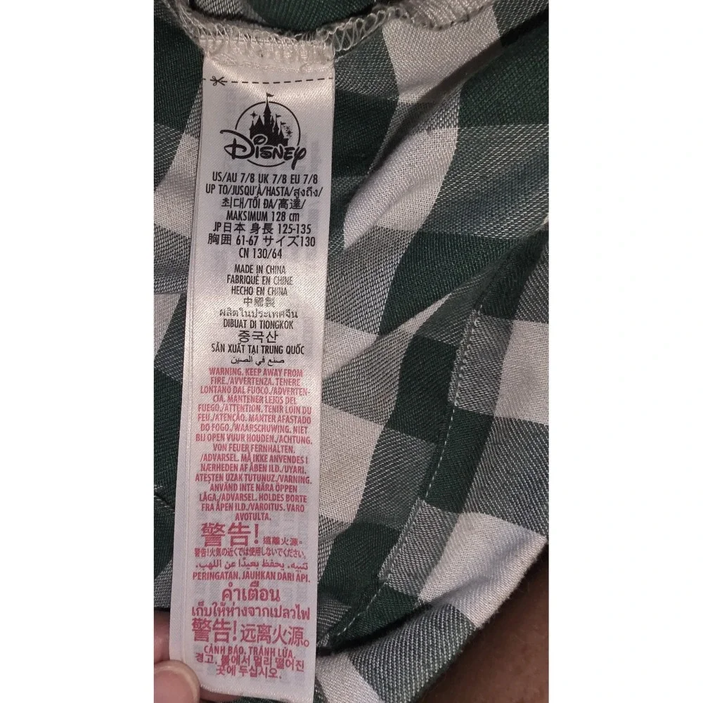 Girls Christmas Nightdress‎ 7/8 Disney Minnie Mouse & Daffy Duck Plaid Holiday - Picture 9 of 10